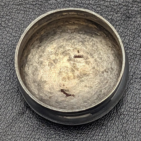 1927年 英国ヴィンテージ 長形ガラスボトル 純銀蓋 110g